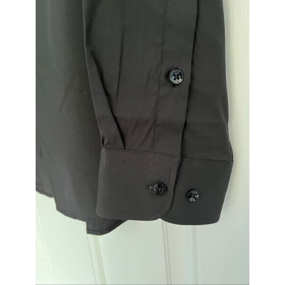 Shield-X Flex Men's Size Large Standard Fit Black Long Sleeve Button Down Shirt - Picture 5 of 8